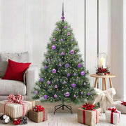 Vidaxl kunstkerstboom met 150 led met standaard groen 150 cm pe en pvc - afbeelding 1