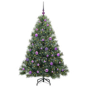 Vidaxl kunstkerstboom met 150 led met standaard groen 150 cm pe en pvc - afbeelding 3