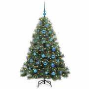 Vidaxl kunstkerstboom met 150 led met standaard groen 150 cm pe en pvc - afbeelding 3
