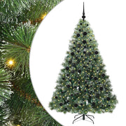 Vidaxl kunstkerstboom met 300 led met standaard groen 180 cm pe en pvc - afbeelding 2