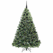 Vidaxl kunstkerstboom met 300 led met standaard groen 180 cm pe en pvc - afbeelding 3