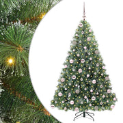 Vidaxl kunstkerstboom met 300 led met standaard groen 180 cm pe en pvc - afbeelding 2