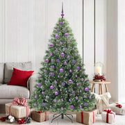 Vidaxl kunstkerstboom met 300 led met standaard groen 180 cm pe en pvc - afbeelding 1