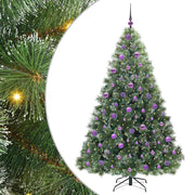 Vidaxl kunstkerstboom met 300 led met standaard groen 180 cm pe en pvc - afbeelding 2