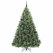 Vidaxl kunstkerstboom met 300 led met standaard groen 210 cm pe en pvc - afbeelding 2