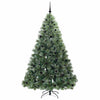 Vidaxl kunstkerstboom met 300 led met standaard groen 210 cm pe en pvc