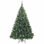 Vidaxl kunstkerstboom met 300 led met standaard groen 210 cm pe en pvc - afbeelding 3