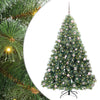Vidaxl kunstkerstboom met 300 led met standaard groen 210 cm pe en pvc
