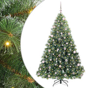 Vidaxl kunstkerstboom met 300 led met standaard groen 210 cm pe en pvc - afbeelding 2