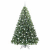 Vidaxl kunstkerstboom met 300 led met standaard groen 210 cm pe en pvc