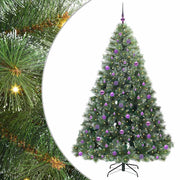 Vidaxl kunstkerstboom met 300 led met standaard groen 210 cm pe en pvc - afbeelding 2