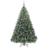 Vidaxl kunstkerstboom met 300 led met standaard groen 210 cm pe en pvc