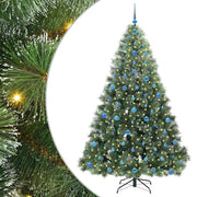 Vidaxl kunstkerstboom met 300 led met standaard groen 210 cm pe en pvc - afbeelding 2