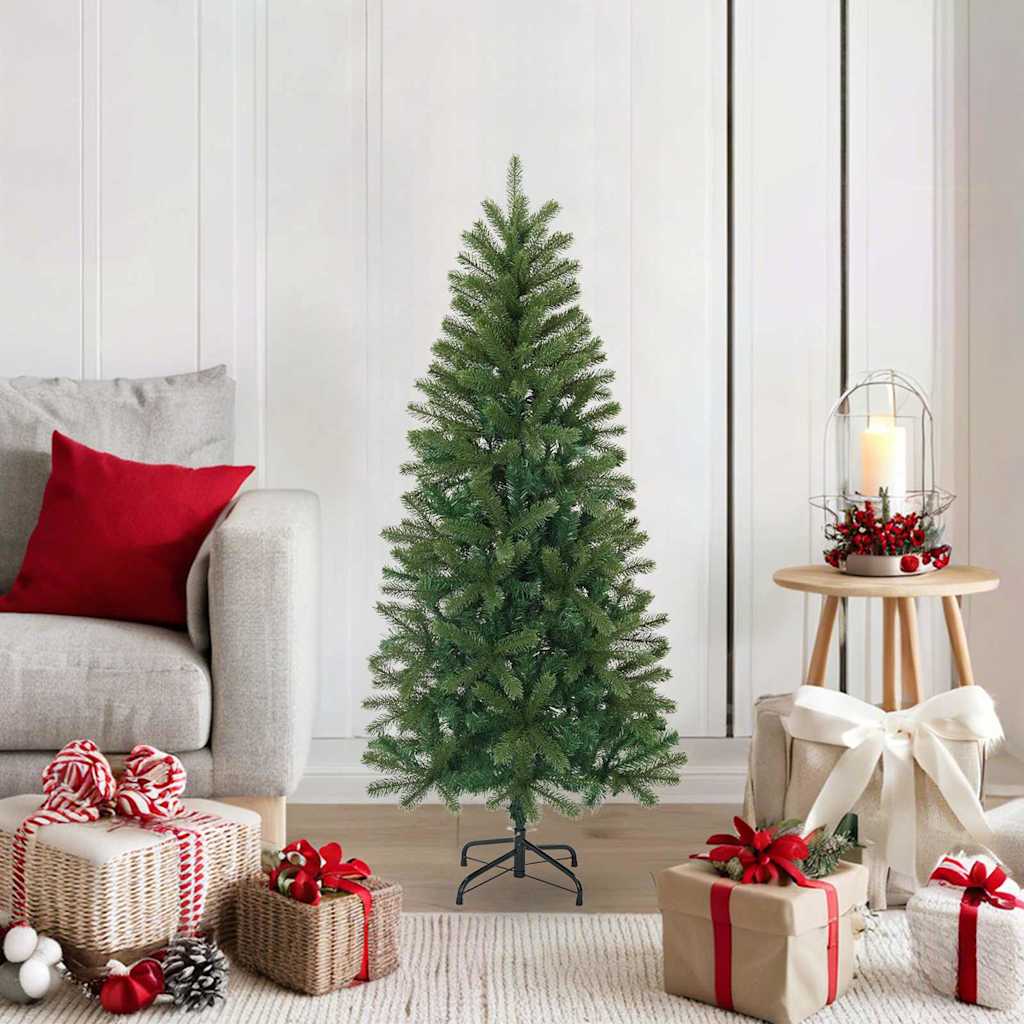 Vidaxl kunstkerstboom 120 cm pvc, pe en staal groen