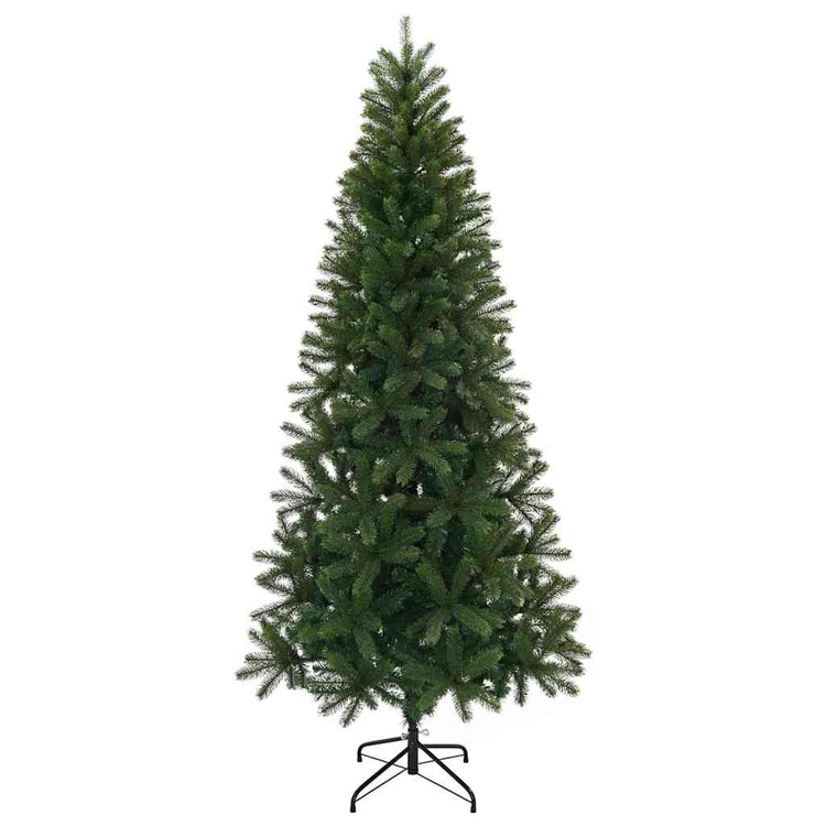 Vidaxl kunstkerstboom 210 cm pvc, pe en staal groen