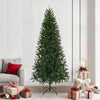 Vidaxl kunstkerstboom met standaard groen 240 cm pvc, pe en staal