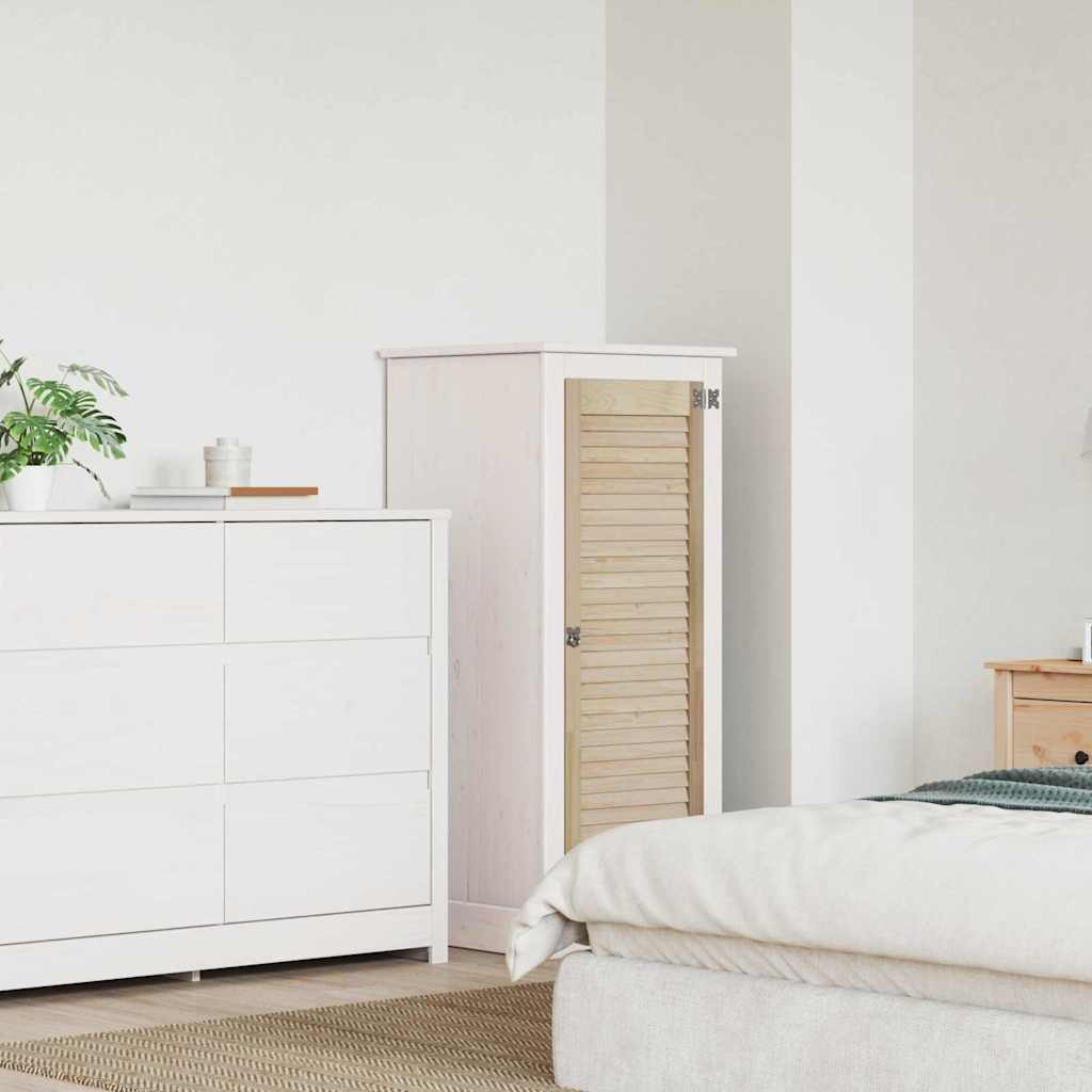 Vidaxl kastdeur naturel 110 x 39,5 cm massief grenenhout