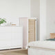 Vidaxl kastdeur naturel 110 x 39,5 cm massief grenenhout