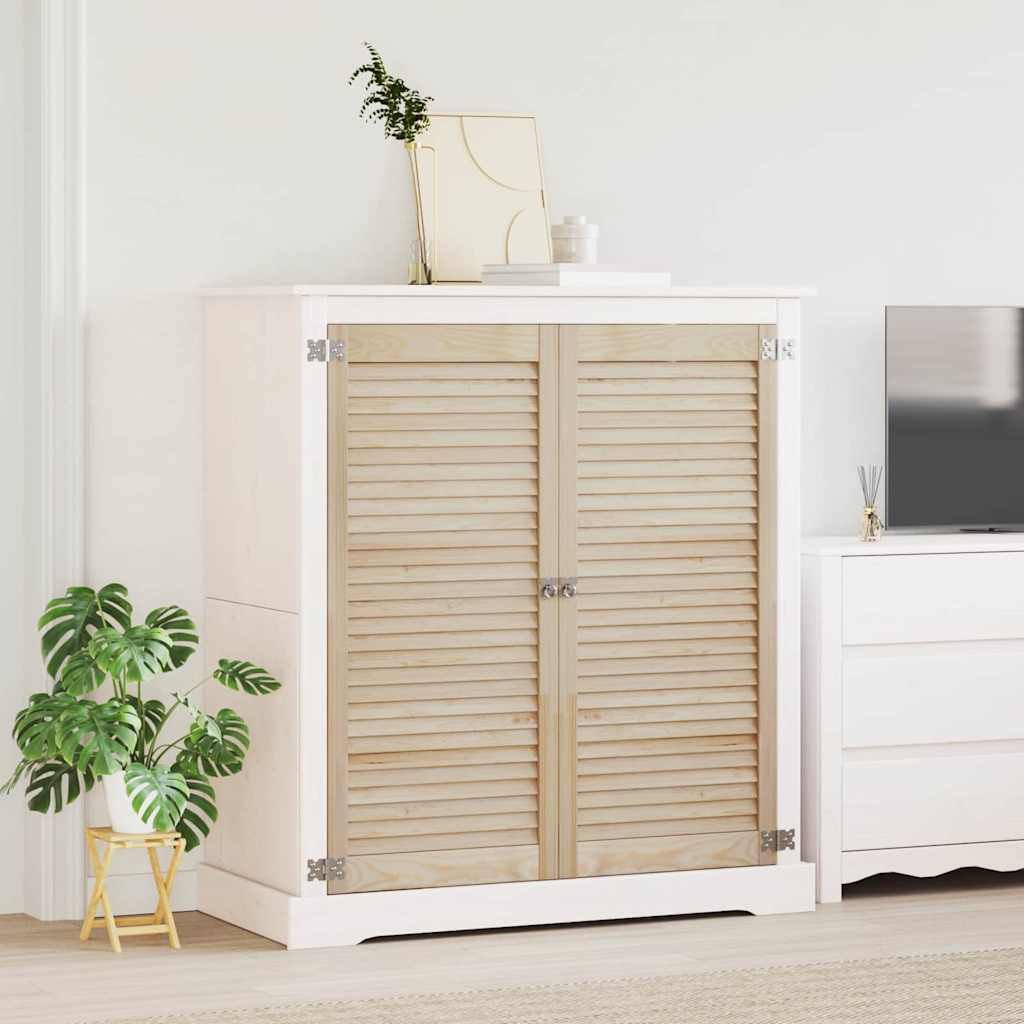 Vidaxl kastdeur 2 st naturel 110 x 49,5 cm massief grenenhout