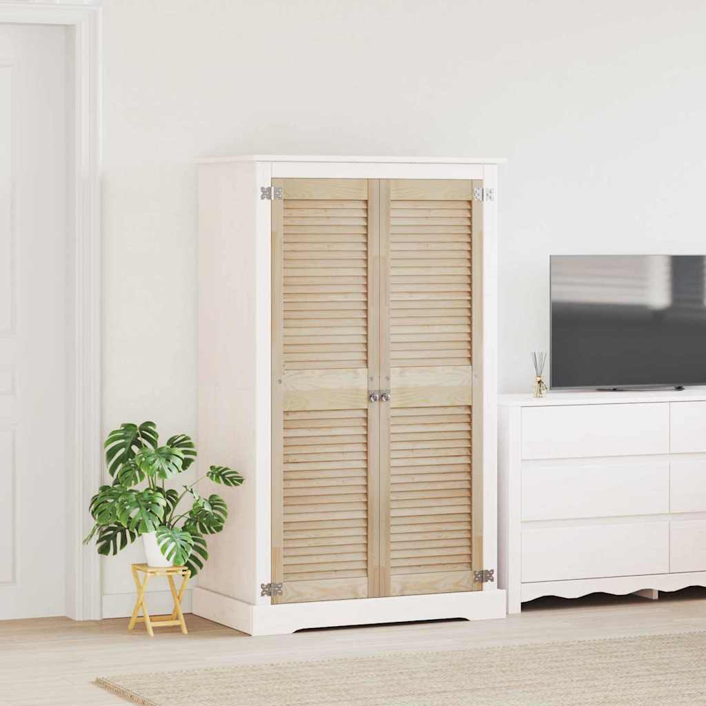 Vidaxl kastdeur 2 st naturel 140,5 x 39,5 cm massief grenenhout
