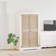 Vidaxl kastdeur 2 st naturel 140,5 x 39,5 cm massief grenenhout