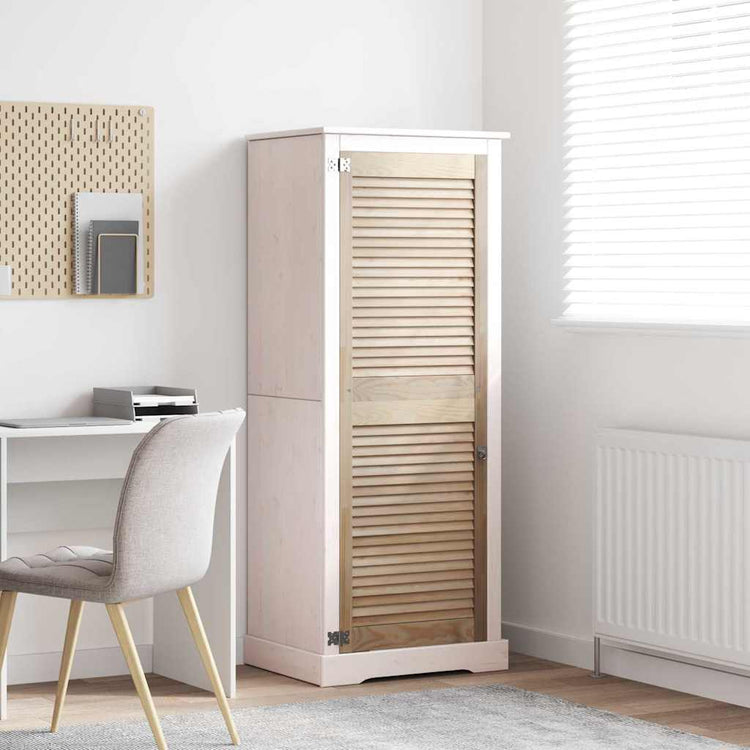 Vidaxl kastdeur naturel 140,5 x 49,5 cm massief grenenhout