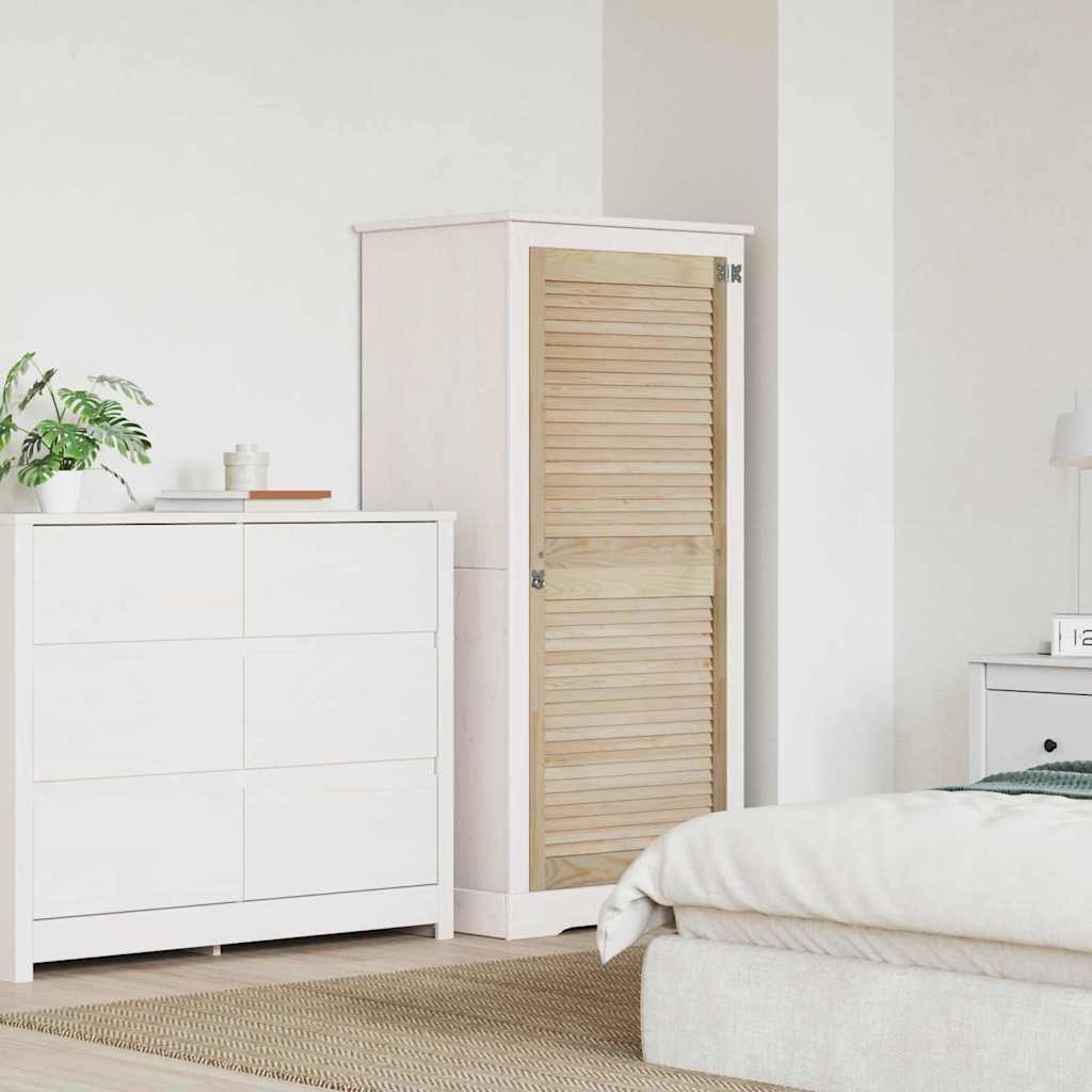 Vidaxl kastdeur naturel 140,5 x 59,5 cm massief grenenhout
