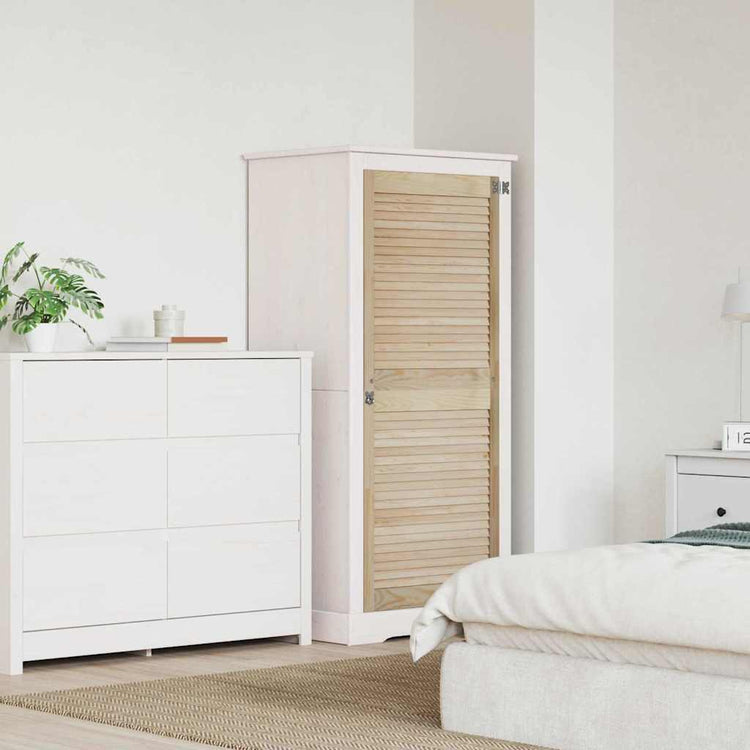 Vidaxl kastdeur naturel 140,5 x 59,5 cm massief grenenhout