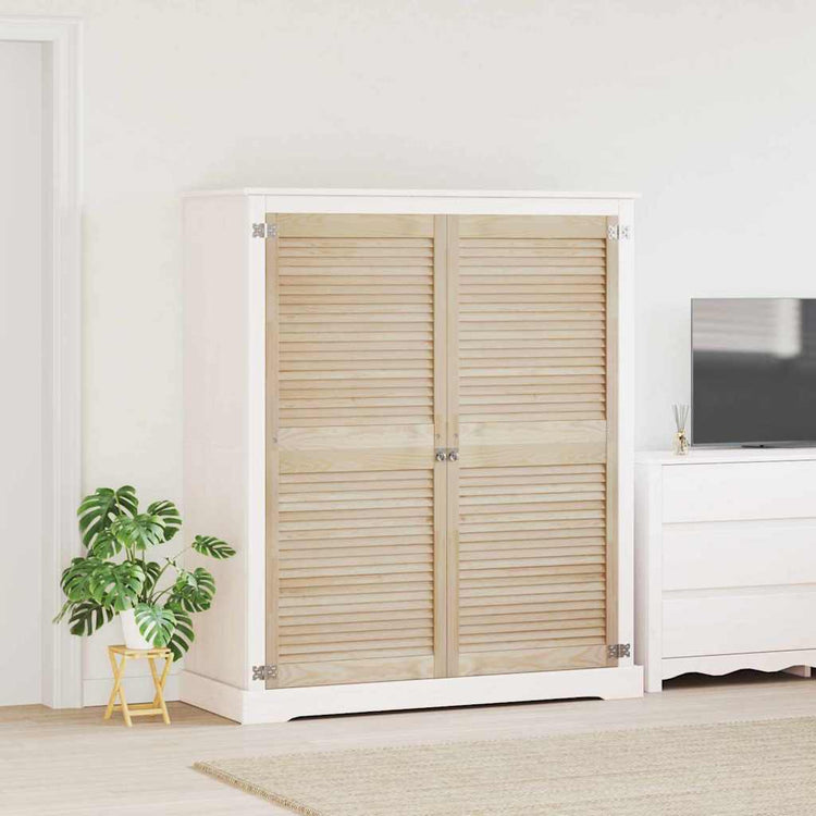 Vidaxl kastdeur 2 st naturel 140,5 x 59,5 cm massief grenenhout