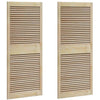 Vidaxl kastdeur 2 pcs naturel 140,5 x 2,1 x 59,5 cm massief grenenhout