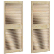 Vidaxl kastdeur 2 st naturel 140,5 x 59,5 cm massief grenenhout - afbeelding 2