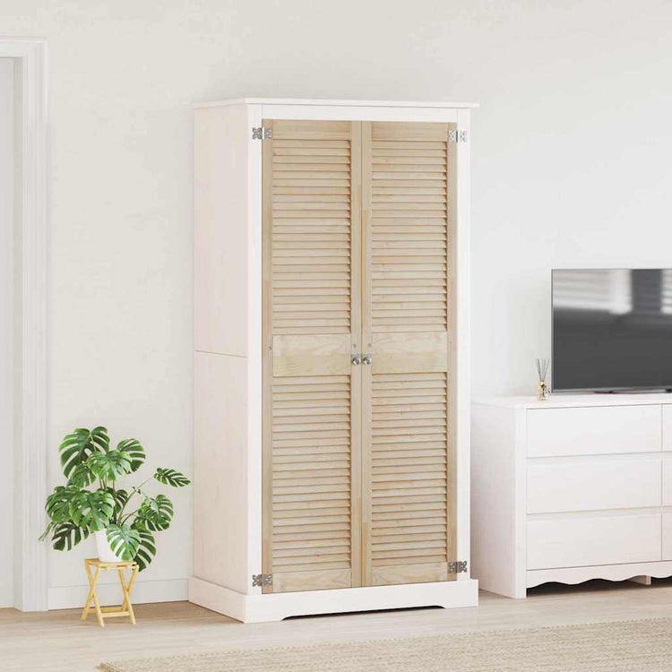 Vidaxl kastdeur 2 st naturel 170 x 39,5 cm massief grenenhout