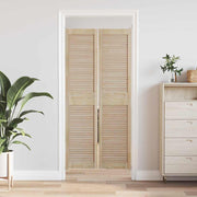 Vidaxl kastdeur 2 st naturel 170 x 39,5 cm massief grenenhout - afbeelding 3