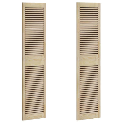 Vidaxl kastdeur 2 pcs naturel 170 x 2,1 x 39,5 cm massief grenenhout