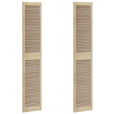 Vidaxl kastdeur 2 st naturel 201 x 39,5 cm massief grenenhout - afbeelding 2