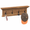 Vidaxl wandkapstok naturel 70 x 10 x 20 cm massief teakhout