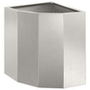 Vidaxl hoek plantbak zilver 30 x 30 x 35 cm roestvrij staal