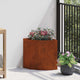 Vidaxl hoek plantbak roestkleurig 30 x 30 x 35 cm weervast staal