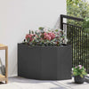 Vidaxl hoek plantbak zwart 60 x 60 x 50 cm staal