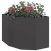 Vidaxl hoek plantbak zwart 60 x 60 x 50 cm staal