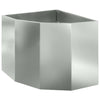 Vidaxl hoek plantbak zilver 60 x 60 x 50 cm gegalvaniseerd staal
