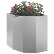 Vidaxl hoek plantbak zilver 45 x 45 x 50 cm roestvrij staal - afbeelding 3