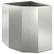 Vidaxl hoek plantbak zilver 45 x 45 x 50 cm verzinkt staal - afbeelding 2