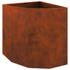 Vidaxl hoek plantbak roestig 45 x 45 x 50 cm cortenstaal