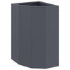 Vidaxl hoek plantbak antraciet 30 x 30 x 50 cm staal