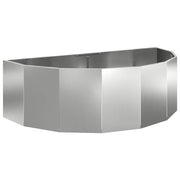 Vidaxl plantenbak zilver 120 x 60 x 35 cm gegalvaniseerd staal - afbeelding 2
