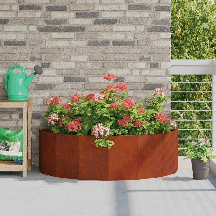 Vidaxl plantenbak roestig 120 x 60 x 35 cm cortenstaal