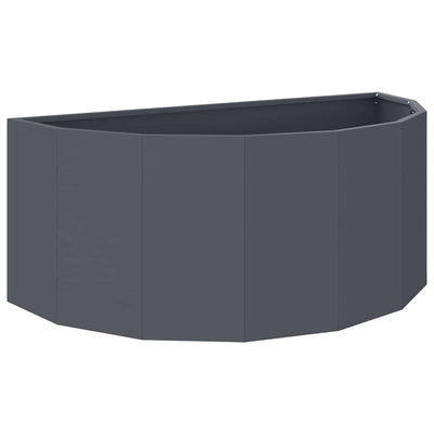 Vidaxl plantenbak antraciet 90 x 45 x 35 cm staal
