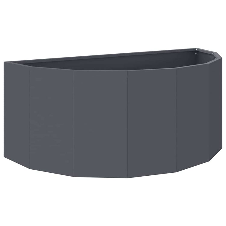 Vidaxl plantenbak antraciet 90 x 45 x 35 cm staal