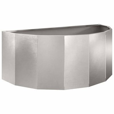 Vidaxl plantenbak zilver 90 x 45 x 35 cm roestvrij staal